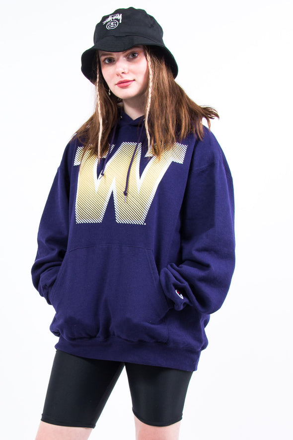 Vintage Champion Washington Huskies Hoodie Sweatshirt
