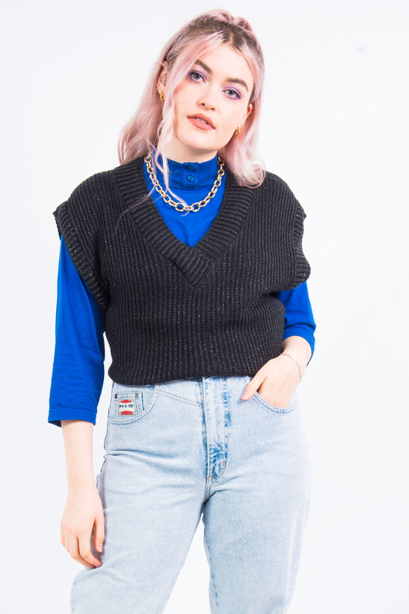 Vintage 90's Sparkle Knit Sweater Vest