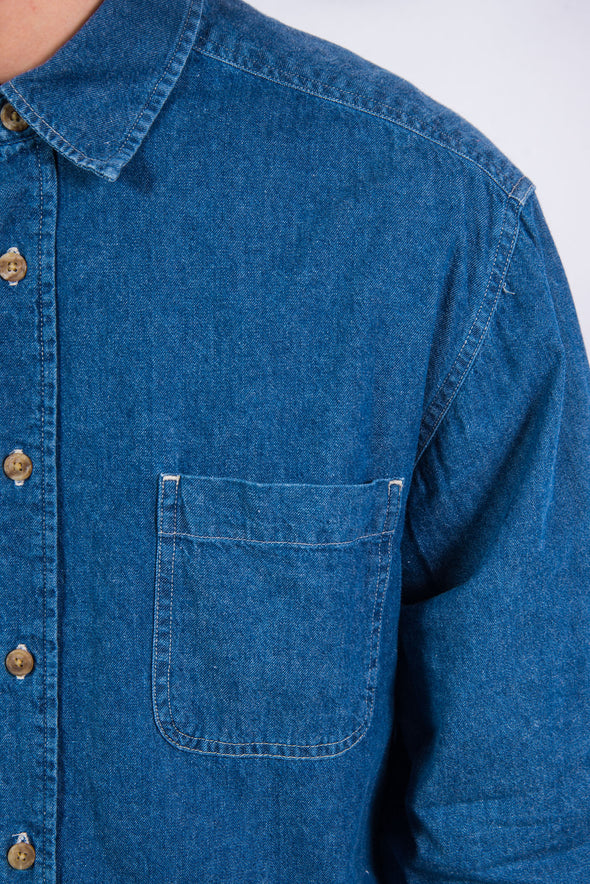 Vintage 90's Dockers Blue Denim Shirt