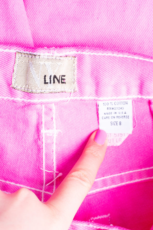 Vintage Pink Tapered Mom Jeans