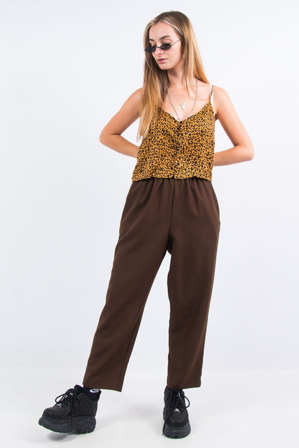 Leopard Print Crop Vest