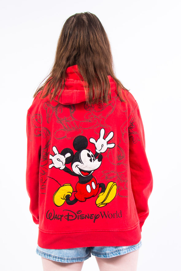 Vintage Disney Mickey Mouse Zip Hoodie Sweatshirt
