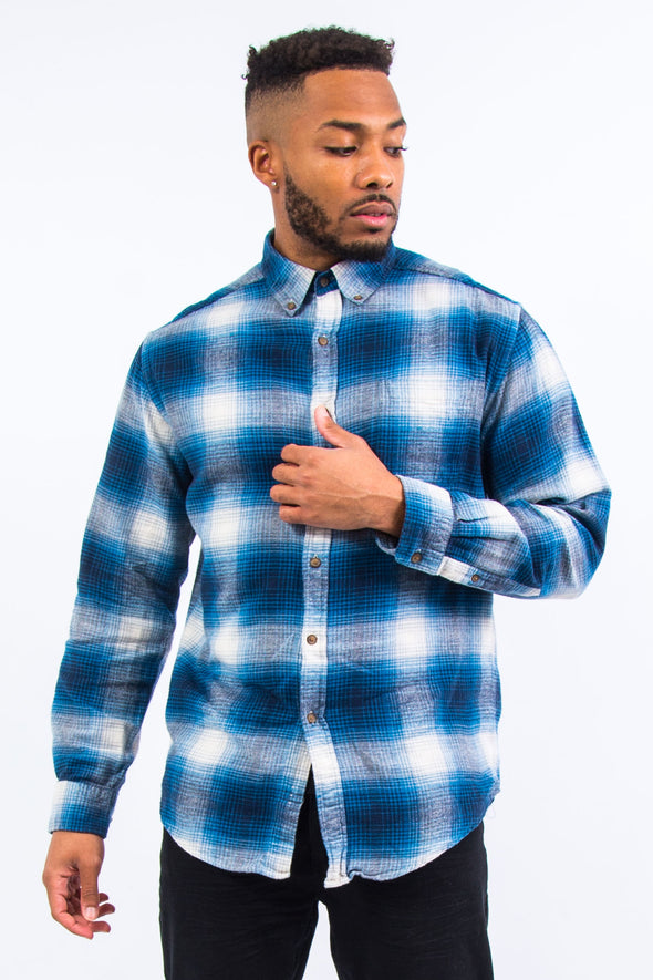 Blue Check Flannel Shirt
