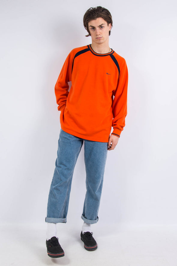 00's Vintage Nike Orange Sweatshirt