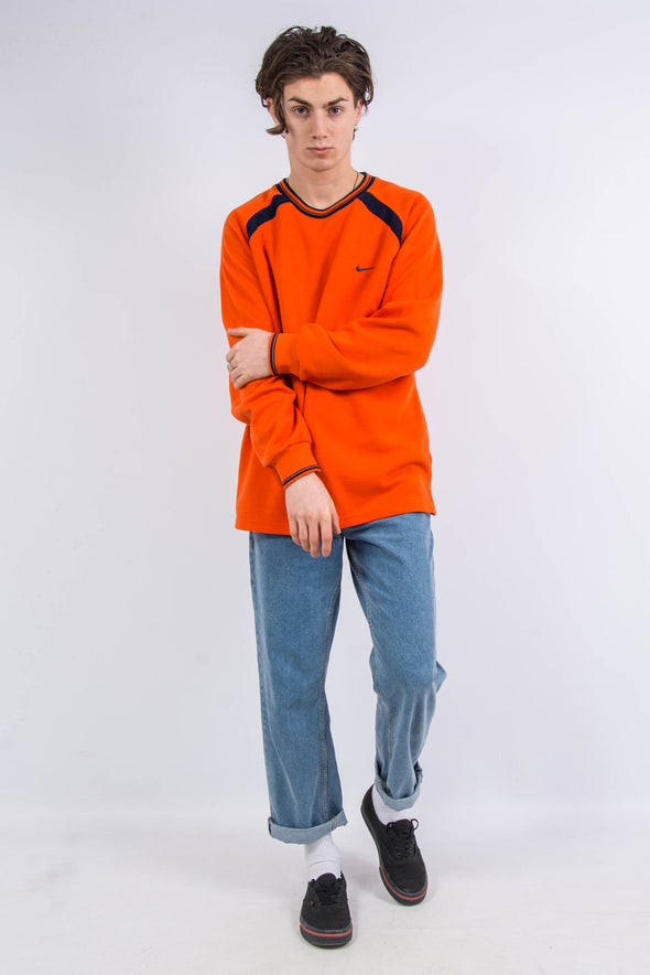00's Vintage Nike Orange Sweatshirt