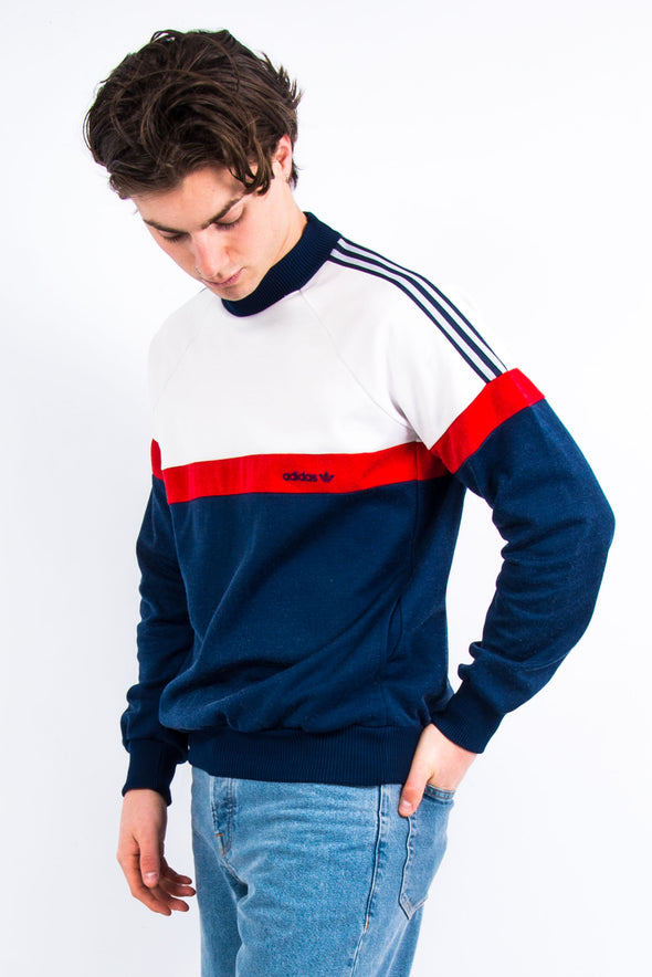 90's Vintage Adidas High Neck Sweatshirt