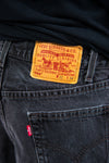 Vintage Levi's Black Denim 550 Shorts