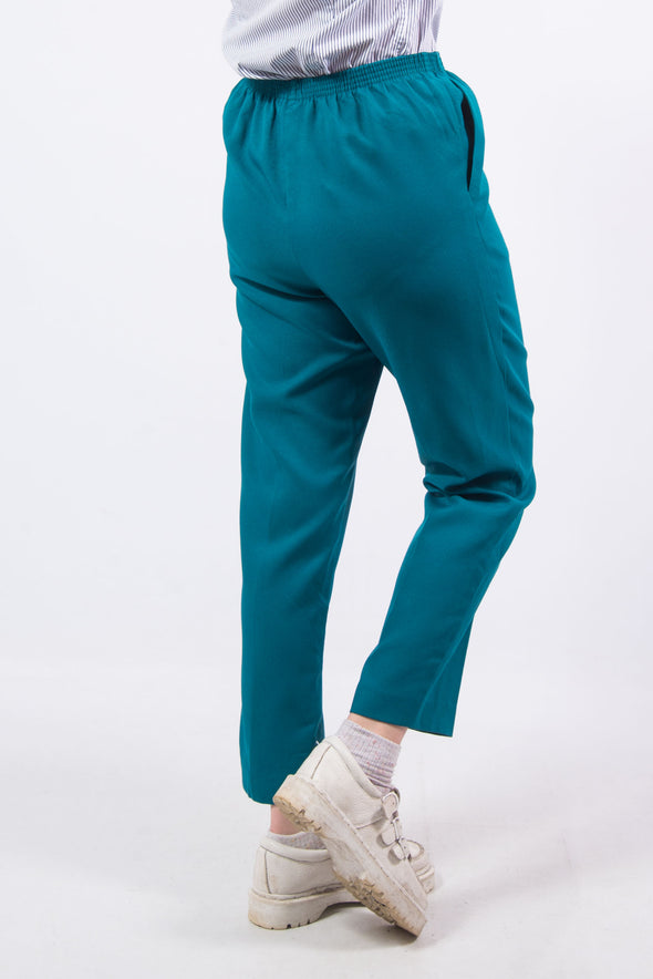 Vintage 90's Teal Green High Waist Trousers