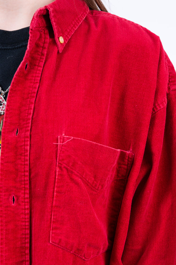 Vintage 90's Red Corduroy Shirt