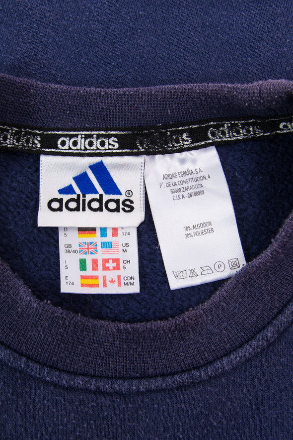 90's Adidas Three Stripe Sweatshirt