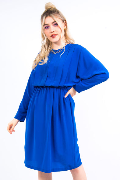 Vintage 80's Blue Mini Dress