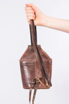 90's Vintage Leather Backpack Rucksack