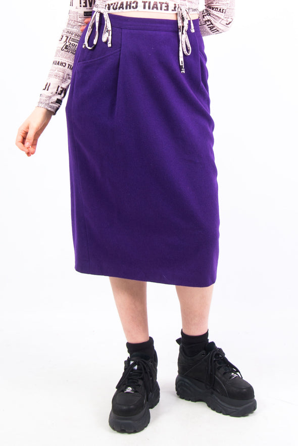 Vintage 90's Purple Pencil Skirt