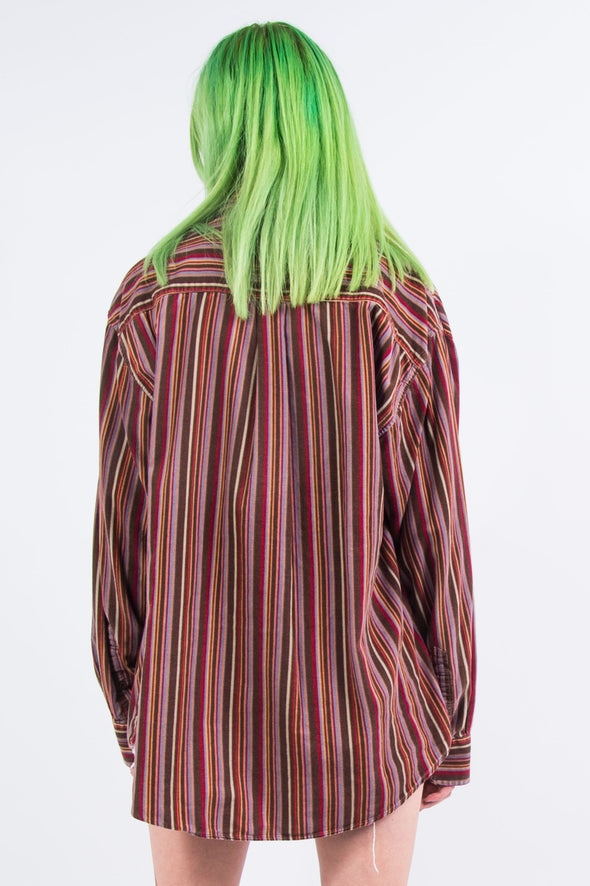 Vintage 90's Stripe Cord Shirt