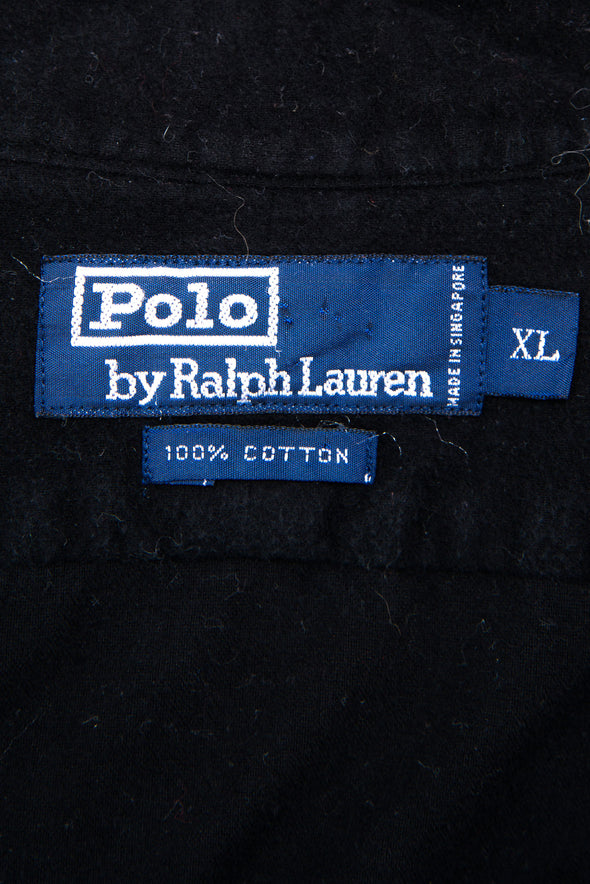 90's Black Flannel Ralph Lauren Shirt