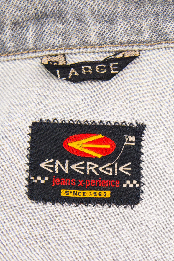 Vintage 90's Energie Grey Denim Jacket