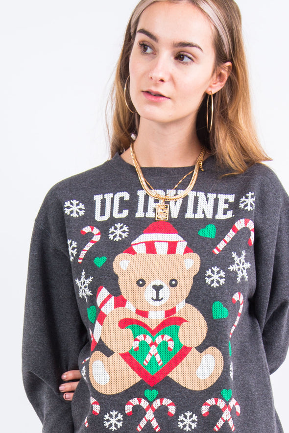 Vintage USA College Christmas Sweatshirt