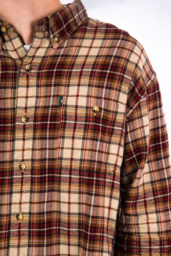 90's Checked Flannel Shirt