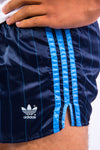 80's Adidas Pinstripe Sprinter Short Shorts