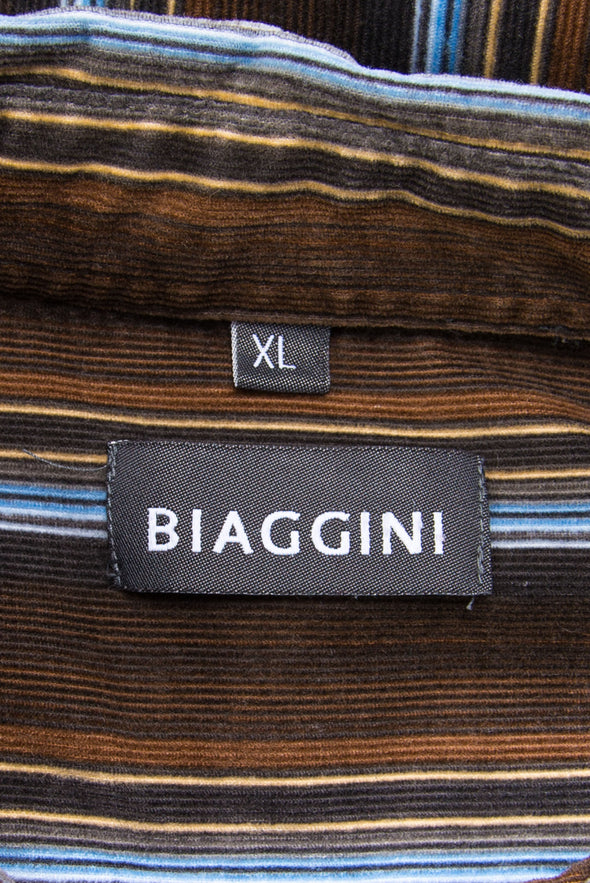 Vintage 90's Striped Cord Shirt