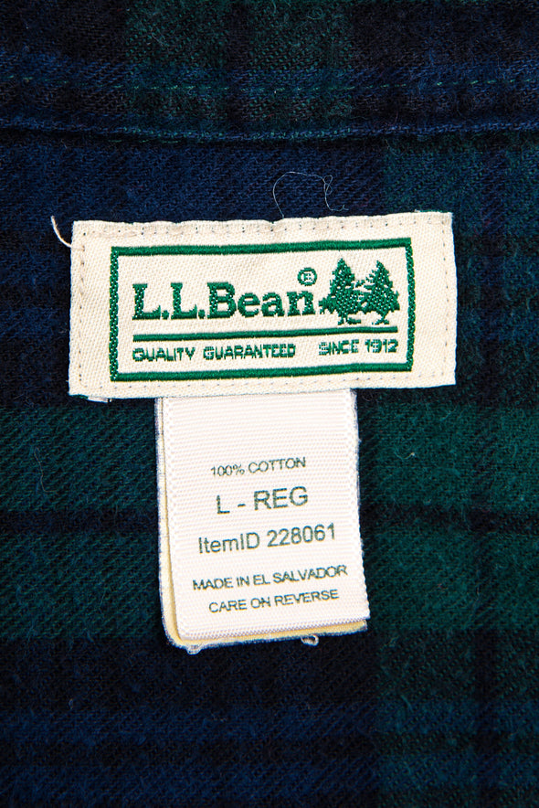 L.L. Bean Tartan Check Flannel Shirt