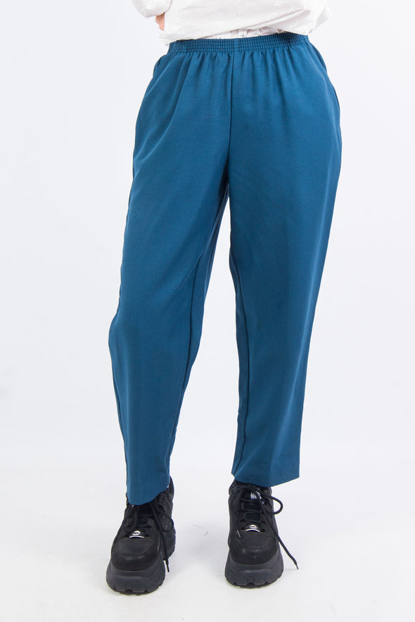 Vintage 90's Blue High Waist Trousers