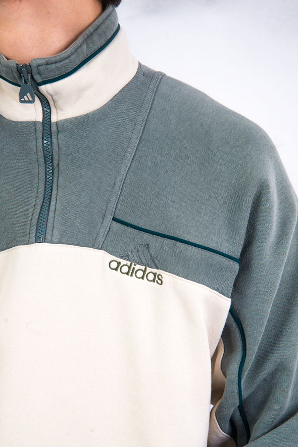 90's Adidas 1/4 Zip Sweatshirt