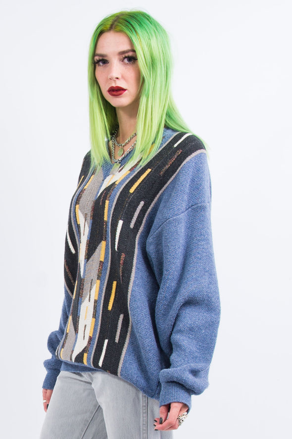 Vintage 90's Grandad Knit V-Neck Jumper
