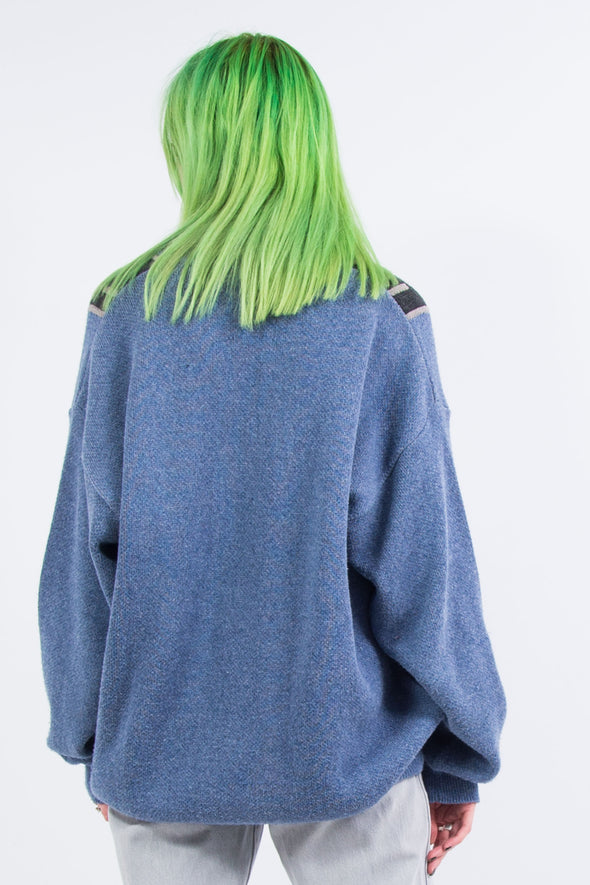 Vintage 90's Grandad Knit V-Neck Jumper