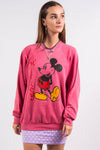 Vintage 90's Pink Disney Mickey Mouse Sweatshirt