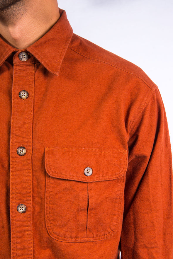Vintage 90's Orange Flannel Shirt