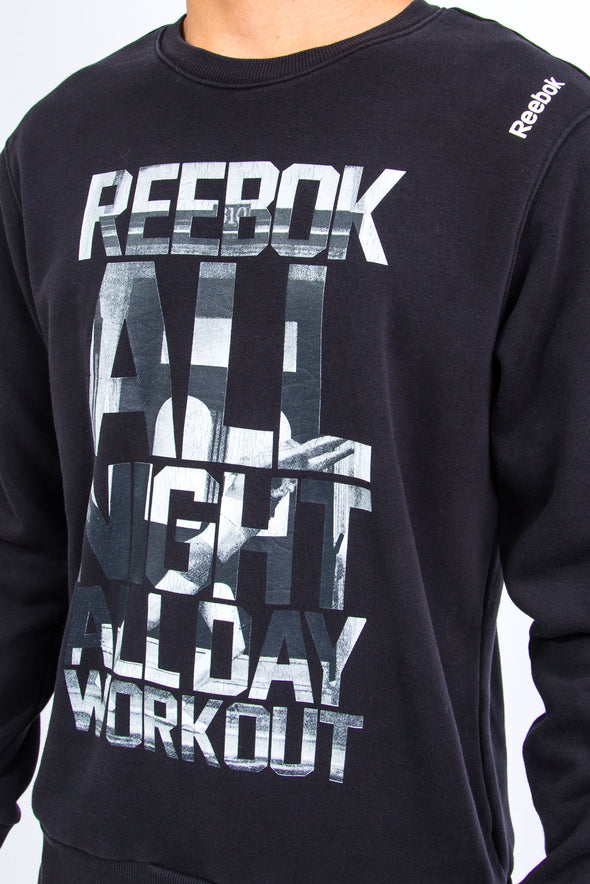 Reebok Graphic Print Sports Sweatshirt